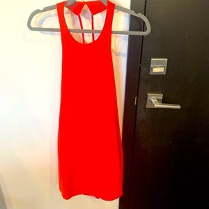 Red by the way. halter dress